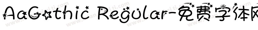 AaGothic Regular字体转换
